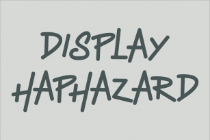 Display Haphazard Font Download