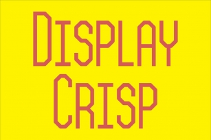 Display Crisp Font Download