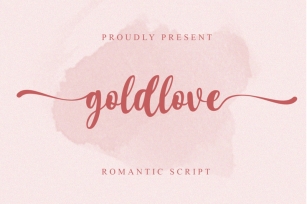 Goldlove - A Romantic Script Font Download