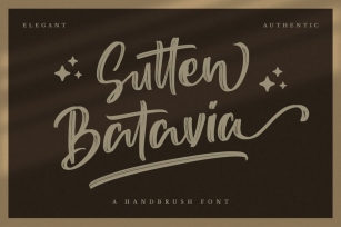 Sutten Batavia -  Brush Font Font Download