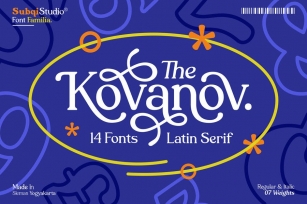 AMR Kovanov - Latin Serif Family Font Download