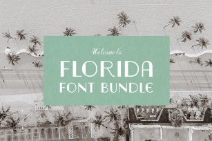 FLORIDA FONT BUNDLE: beach town vibe Font Download