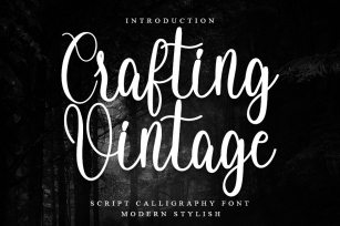 Crafting Vintage Font Download
