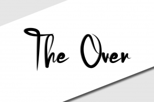 The over Font Font Download