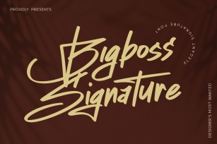 Bigboss Signature Font Download