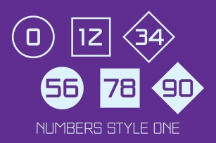 Numbers Style One Font Download