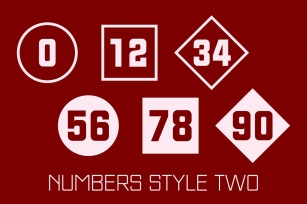 Numbers Style Two Font Download