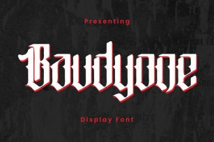 Baudyone Font Download