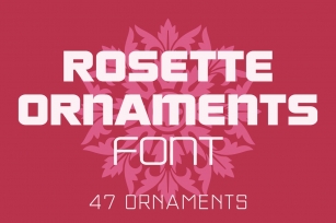 Rosette Ornaments Font Download