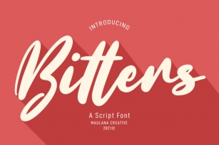 Bitters Script Font Font Download