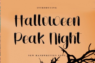 Halloween Peak Night Font Download