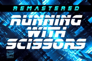 RunningWithScissors sci-fi logo font Font Download