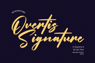 Overtis Signature Script Font Download