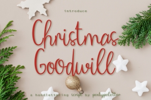 Christmas Goodwill Font Download