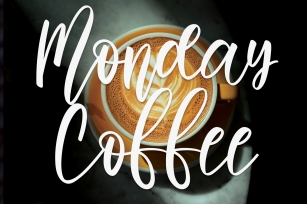 Monday Coffee Font Download