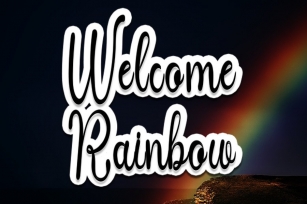 Welcome Rainbow Font Download