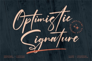 Optimistic Signature Font Download