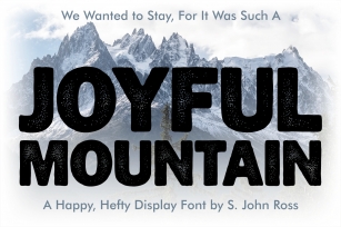 Joyful Mountai Font Download