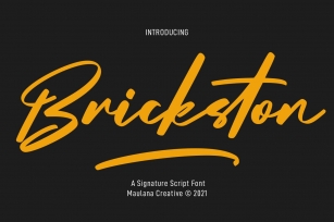 Brickston Script Font Download