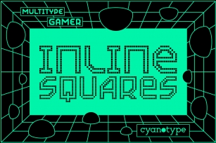Gamer Inline Squares Font Download