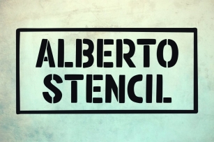 ALBERTO STENCIL Font Download
