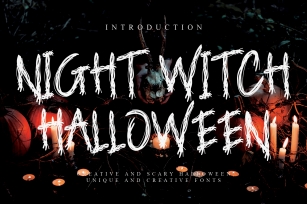 Night Witch Halloween Font Download
