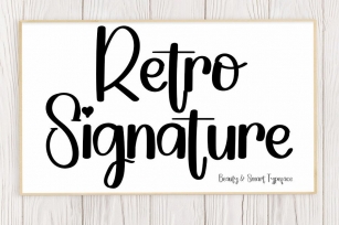 Retro Signature Font Download