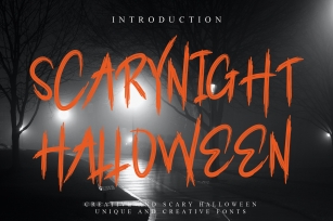 Scarynight Halloween Font Download