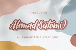 Ahmad Sutomi - Handwritten Font Font Download