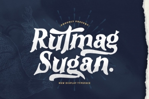 Rutmag Sugan - Decorative Display Font Font Download