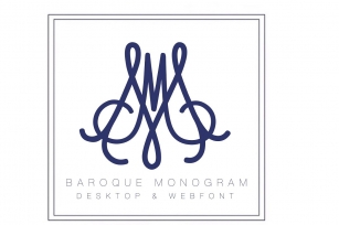 Baroque Curl Monogram TTF Web Font Download