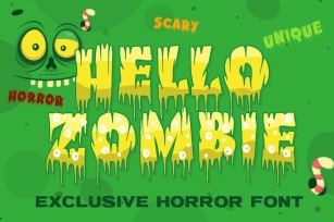 Hello Zombie Horror Font Font Download