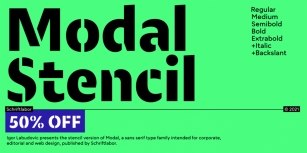 Modal Stencil Font Download
