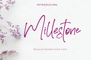 AM Millestone - Stylish Handwritten Font Download