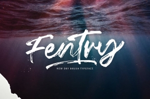 Fentry - Textured Brush Font Font Download