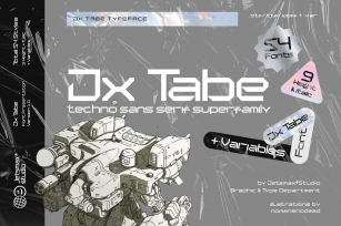 Jx Tabe Font Download