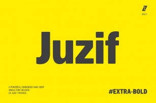 Juzif Extra-Bold (Single) Font Download