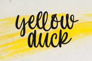 Yellow Duck Font Download