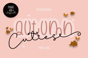 Cuties Autumn Duo Font Download