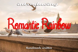 Romantic Rainbow Font Download