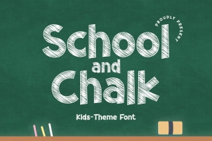 School and Chalk Font Download