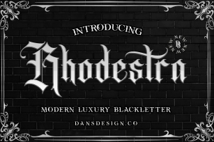 Rhodestra Blackletter Font Download