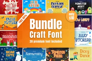 Crafting Fonts Bundle Font Download