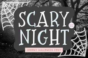 SCARY NIGHT Halloween Serif Font Download