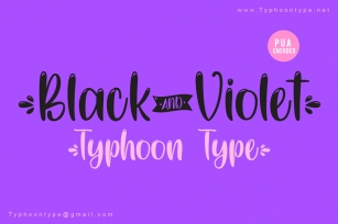 Black and Violet - Font Download