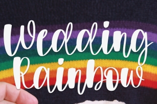 Wedding Rainbow Font Download
