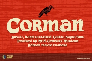 Corman Hand Drawn Celtic Font Download