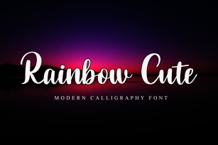 Rainbow Cute Font Download