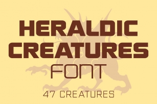 Heraldic Creatures Font Download