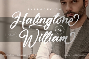 Halingtone William Modern Font Download